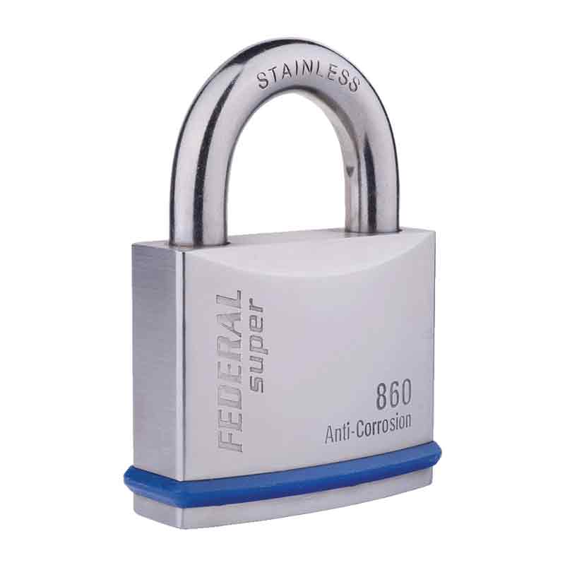 Federal Padlock 860 CA6CK Stainless Steel 63mm