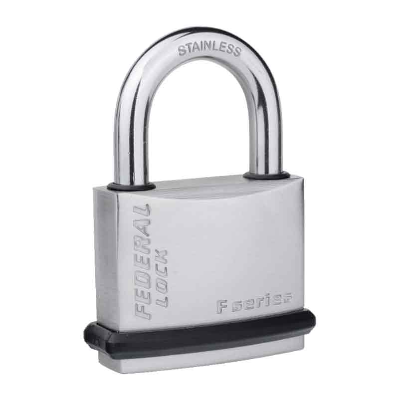 Federal Padlock F40NPS Satin Nickel plated Padlock 40mm