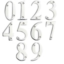 Stainless Steel Numeral 6 or 9 Mila 3" Number 6 or 9