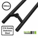 Back to Back 1200mm Offset Cranked Guardsman Handle 316SS