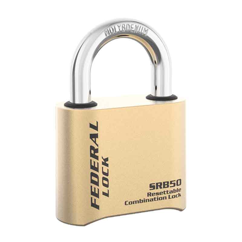 Federal Padlock SRB50R Combination 50mm Standard Shackel