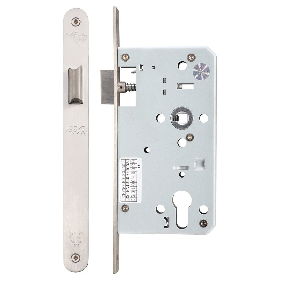 Din - Latch 60mm Bkst Radius SS
