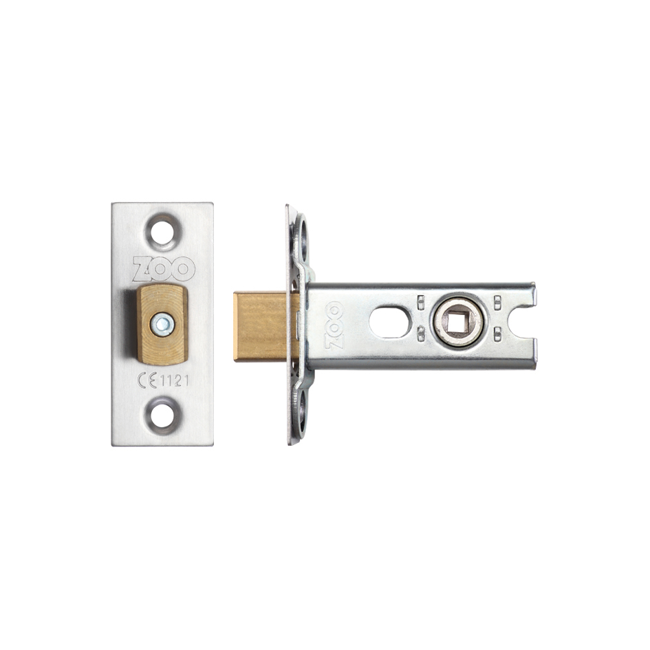 Heavy Duty Tubular Deadbolt  64mm - c/w forends SS