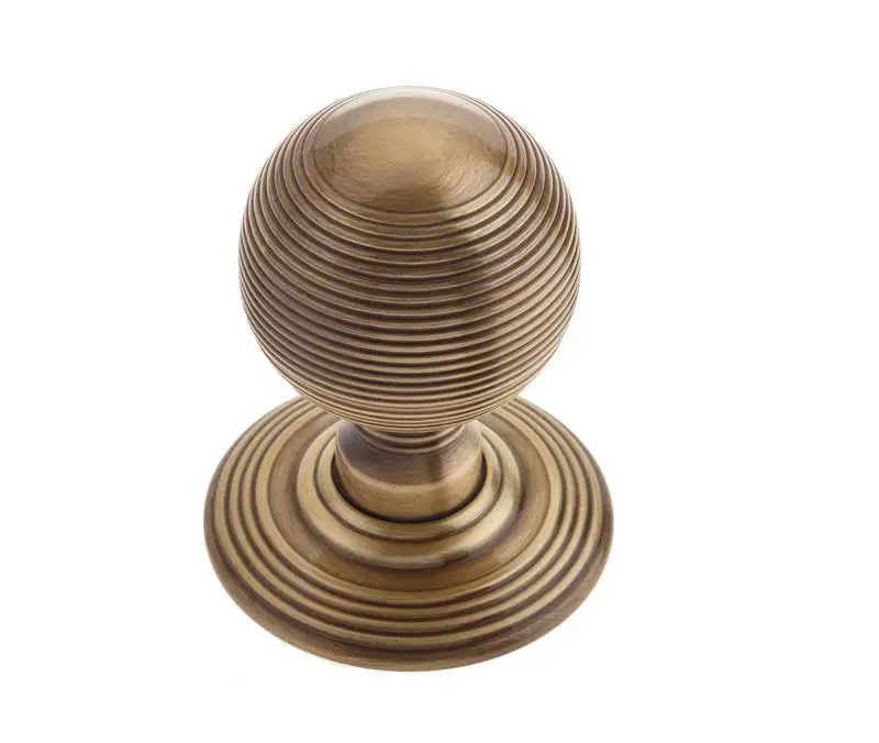 Reeded Mortice Door Knobs 62mm