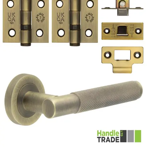 HT218DP Designer Door Pack Antique Brass