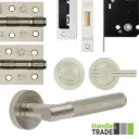 HT218DP Designer Door Pack Satin Nickel
