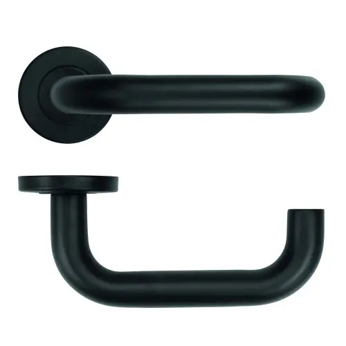 RTD 19mm Lever Door Handle - Push on Rose 201SS