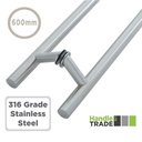Back to Back 600mm Offset Cranked Guardsman Handle 316SS