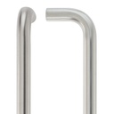 D Pull Handle - 19mm Dia. 19 x 150mm 201SS
