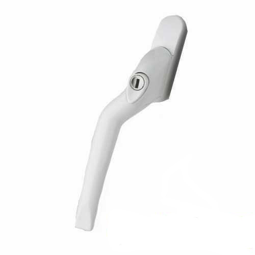 UPVC Window Handle - 40mm LH Cranked Espag