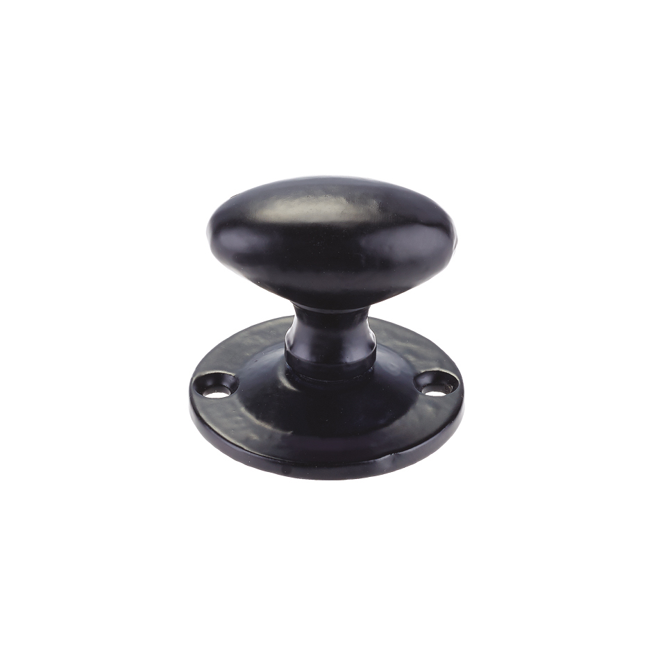 Oval Rack Bolt Thumb Turn 42mm Rose BK