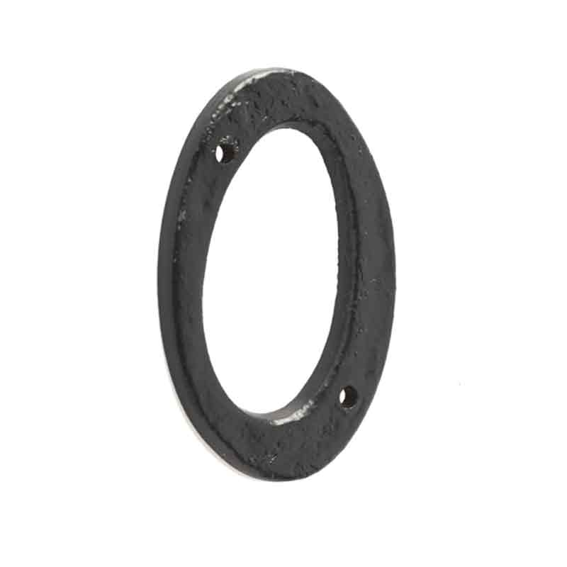 Numeral 0 - 100mm Antique Black