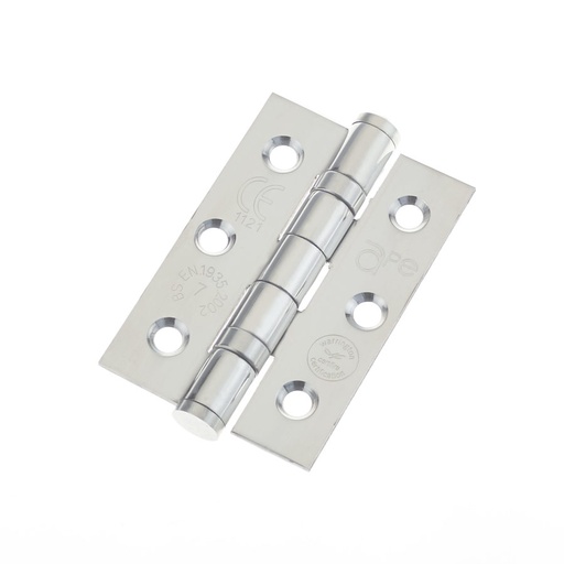 Ball Bearing Hinge 76 x 50 x 2mm / 3x2" Stainless