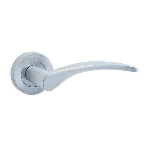 Monaco Lever Door Handle On 50mm Rose HT522