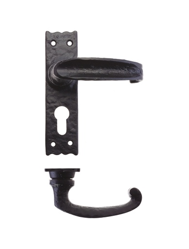 [FF211EP] Slimline Thumb Lever - Euro 40 x 142mm BK