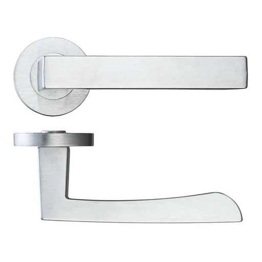 RM Mensa Lever Door Handle on Round Rose HT604