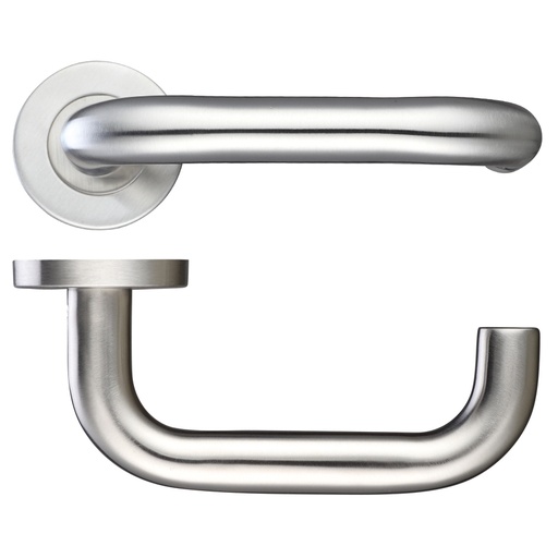 [ZCS2030SS] RTD 19mm Lever Door Handle - Push on Rose 201SS