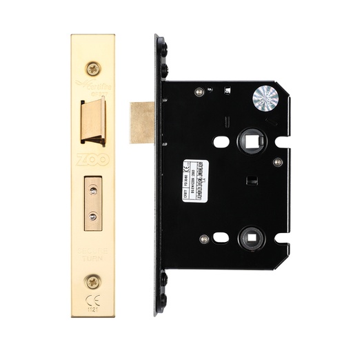 Bathroom Lock - 76mm w/ Forend & Strike 57mm Bkst