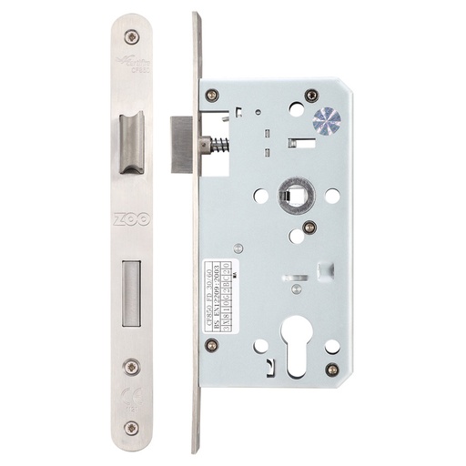 [ZDL7255RSS] Din - Sashlock - 72mm c/c - 55mm Bkst Radius SS