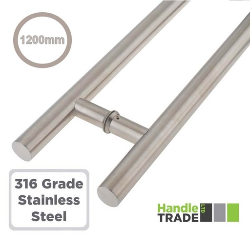 Back to Back 1200mm Inline Guardsman Handle 316SS