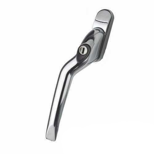 UPVC Window Handle - 40mm LH Cranked Espag