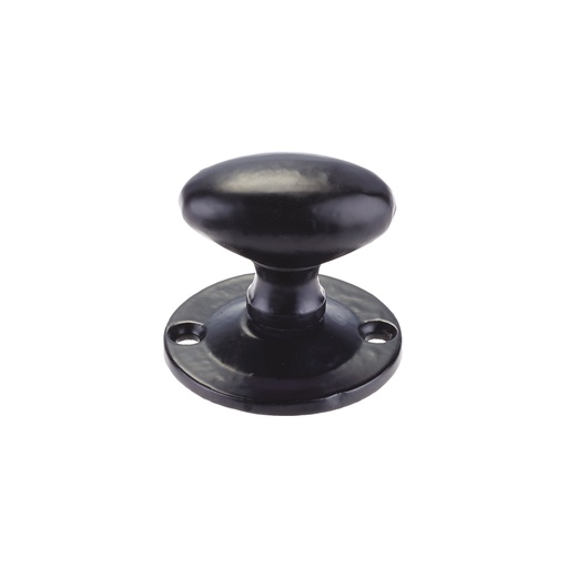 [FF13] Oval Rack Bolt Thumb Turn 42mm Rose BK