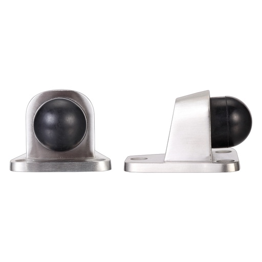 [ZAS84SS] Door Stop Floor Mounted 3 Point Fix 60 x 51mm 201SS