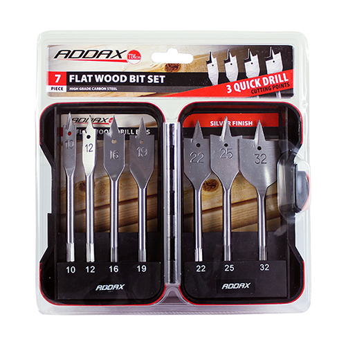 [F7SET] Flat Wood Bit Set