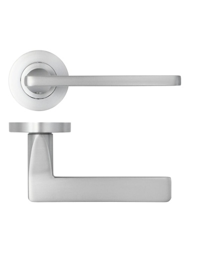 HT207 Designer Door Handle on round rose
