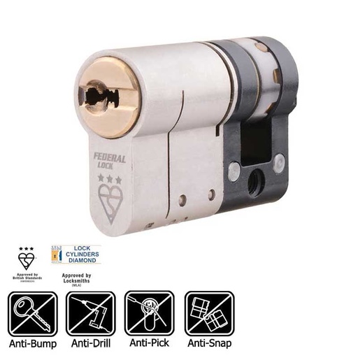 [XBS31045DUO] XBS 3* Federal Security Cylinder 10/45