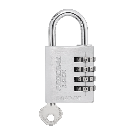 [RB51COR] Federal Combination Padlock 50mm RB51C-OR