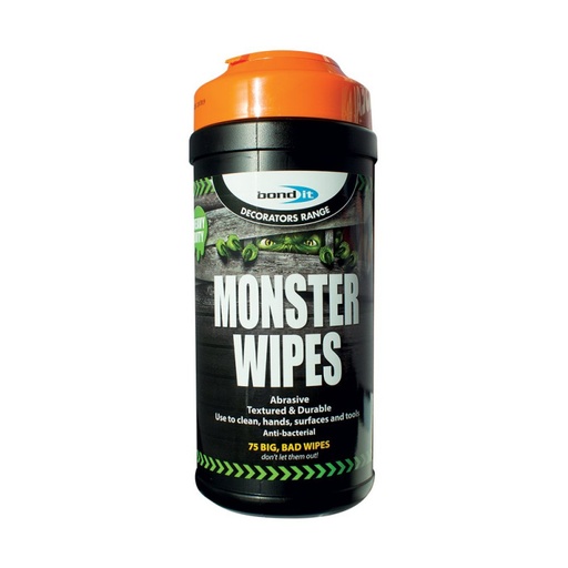 [BDHDHW] Monster Wipes Abrasive 75 Wipes
