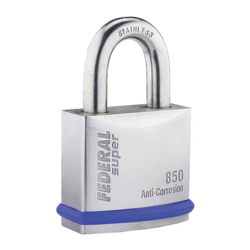 [850] Federal Padlock 850 CA6CK Stainless Steel 51mm