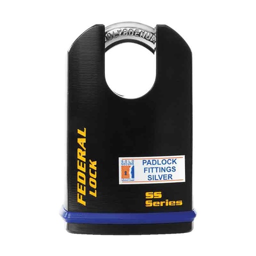 [730P] Federal Padlock 730P CA6CK Solid Steel 61mm