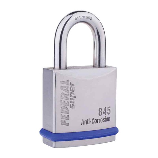 [845] Federal Padlock 845 CA6CK Stainless Steel 44mm
