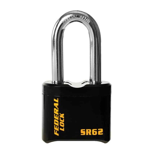 [SR62] Federal Padlock SR62 Hardened steel Combination 62mm