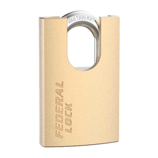 [HS50P] Federal Padlock HS50P CA6CK Solid Brass 50mm