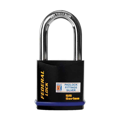 [732] Federal Padlock 732 CA6CK Solid Steel 61mm