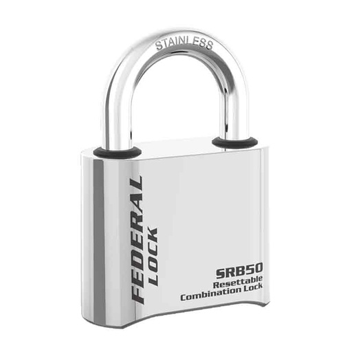 [SRB52KS] Federal Padlock SRB52KS Combination 49mm Long Shackel