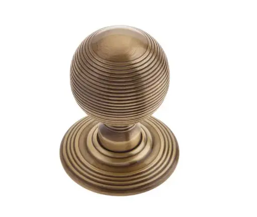 Reeded Mortice Door Knobs 62mm