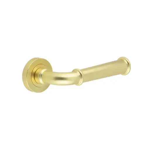 HT221 Classic Door Handles on Round Rose