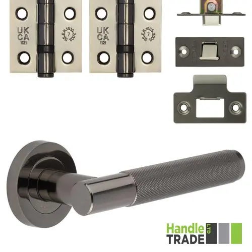 HT218DP Designer Door Pack Black Nickel