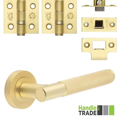 HT218DP Designer Door Pack Satin Brass